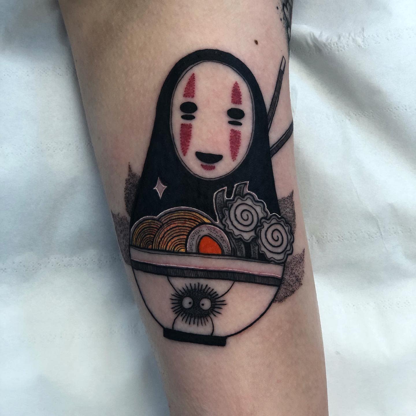 No Face Soot Sprite Tattoo